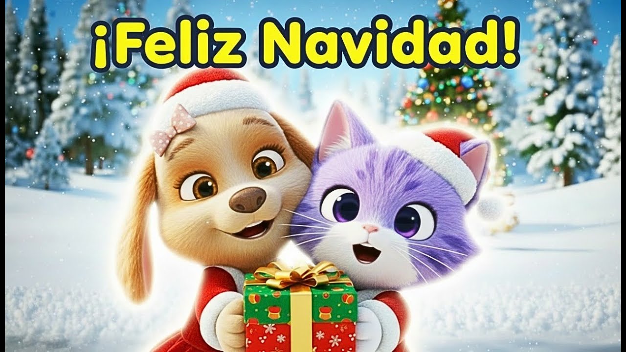 ⭐ Feliz Navidad – Spanish Christmas Song for Kids 🎄 | Canción de Navidad para Niños