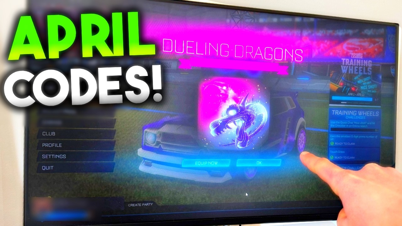 Новые коды Rocket League на апрель!