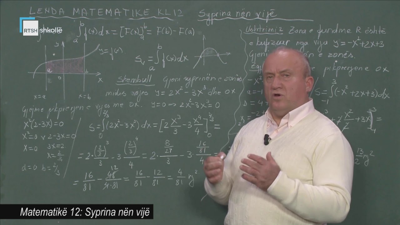 Matematikë 12 - Syprina nën vijë
