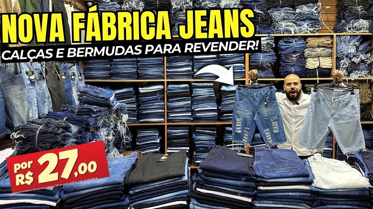 EU ACHEI | F&Aacute;BRICA DE JEANS No BR&Aacute;S R$27 BARATO TOP FORNECEDOR JEANS MASCULINO  NO BR&Aacute;S SP ATACADO