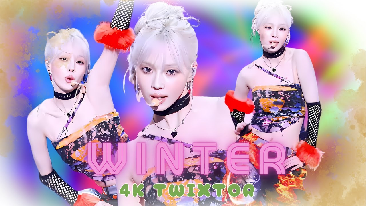 Winter Aespa - 4K 'Supernova' Facecam Edit Clips (Slow Mo/Twixtor)