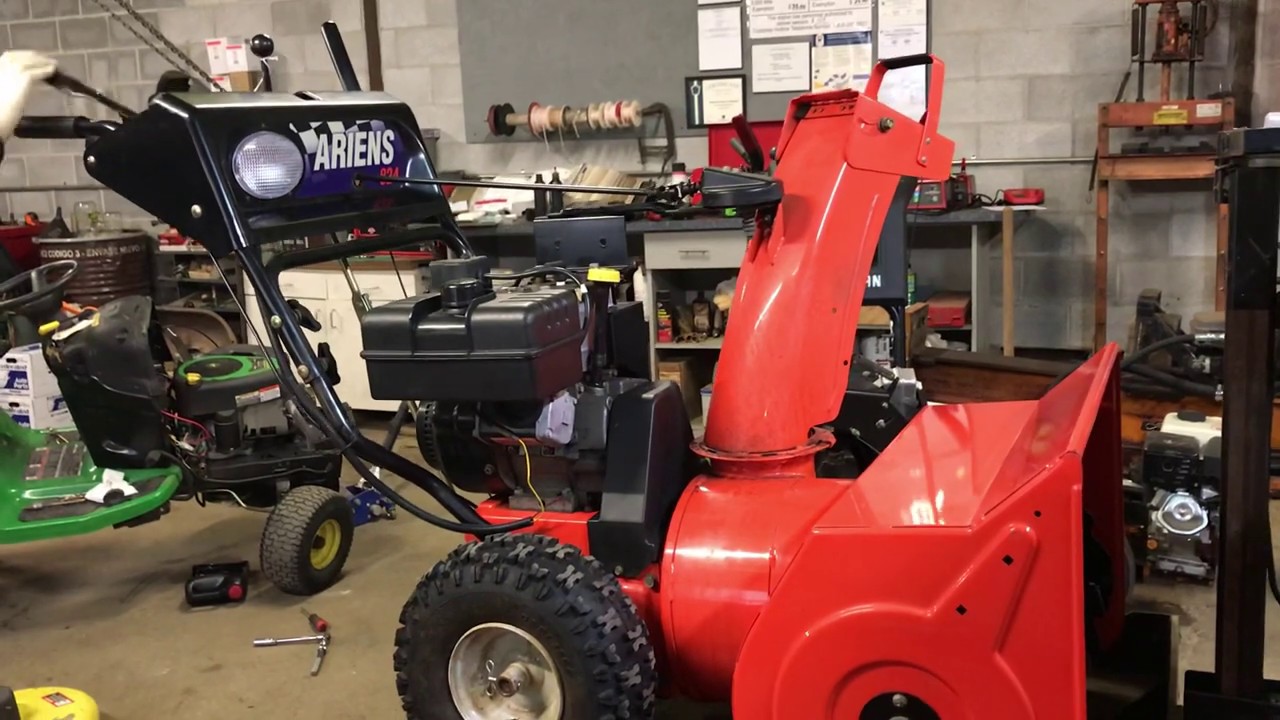 How to adjust auger belt tension Ariens 824 Snow Thrower