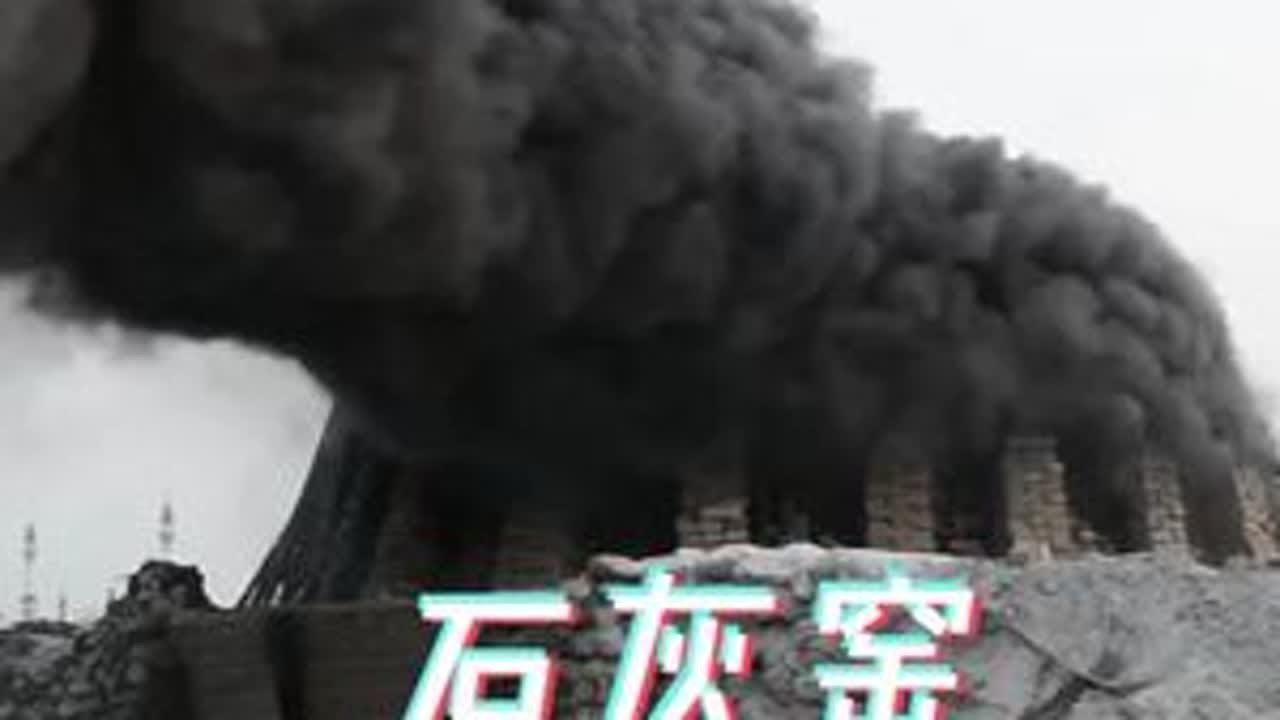 传统石灰窑是如何烧石灰的！ #石灰石 #石灰 #石灰窑 #涨知识啦