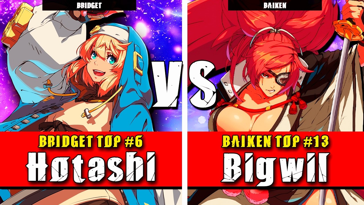 GGST | Hotashi (Bridget) VS Bigwil (Baiken) | Guilty Gear Strive High level gameplay