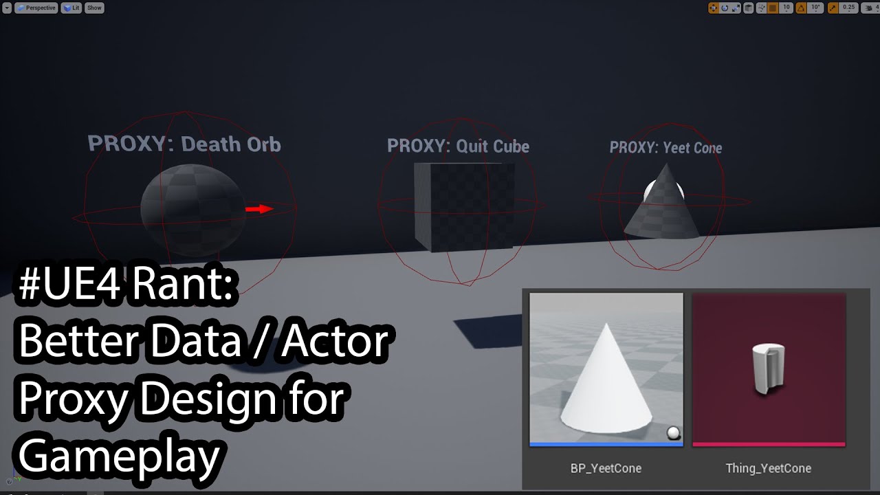 #UE4 Rant: How you should design your gameplay data using the Asset Manager and Primary Data Assets