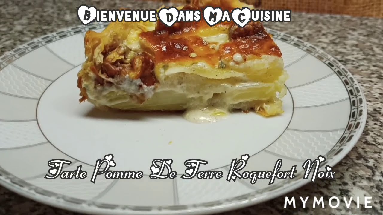 Tarte Pomme de terre au roquefort et noix😋😋(cake Factory)