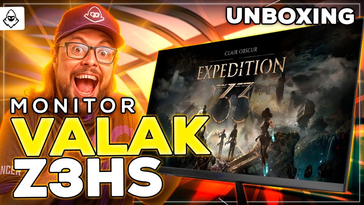 UNBOXING Monitor Gamer Mancer Valak Z3HS, 23.8 Pol, IPS, 2K, 1ms, 180Hz, HDMI/DP
