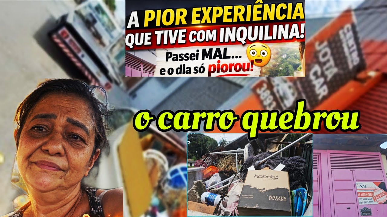Encheu uma caçamba de lixo tive que ir embora porque passei muito mal