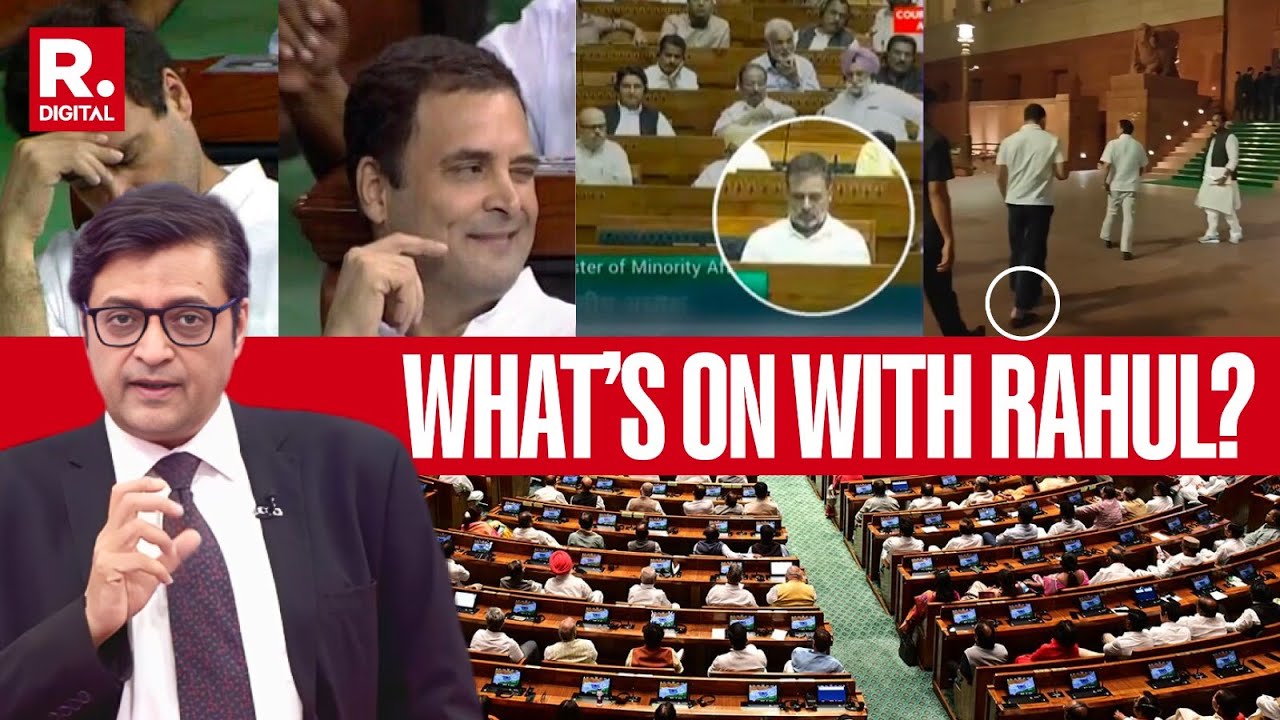 Winks to Naps: Arnab's Sharp Takedown As Rahul Gandhi Mocks Parliamentary Decorum