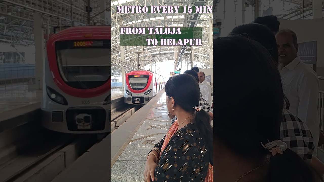 CBD Belapur Metro Station Tour | Navi Mumbai Metro Line | Full Ride Experience & Station Views