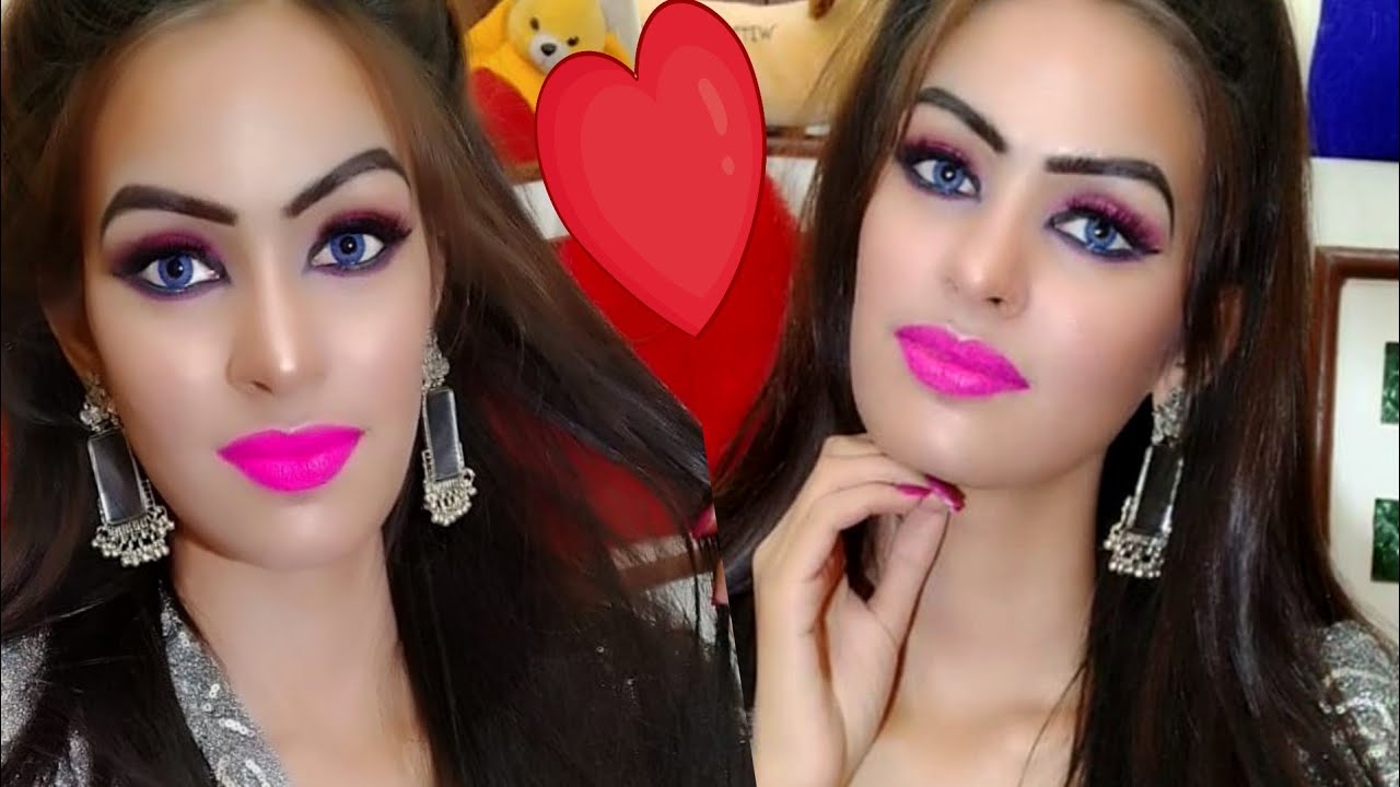 Valentines Day Special Bold & Sexy Glowy Makeup (Stay Quirky One Brand Makeup tutorial)Hindi