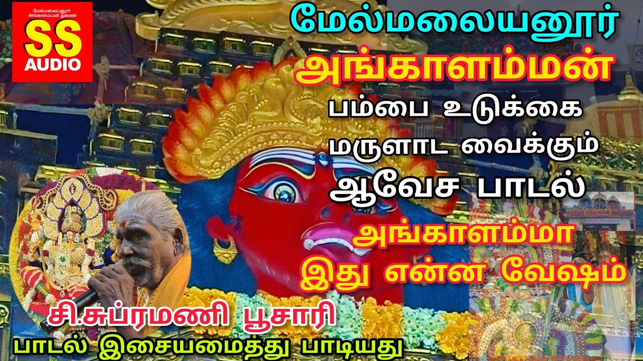 தை மாத அமாவாசை ஊஞ்சல் உற்சவம் பம்பை உடுக்கை பூசாரி பாடல் Subramani Poosari SS AUDIO 