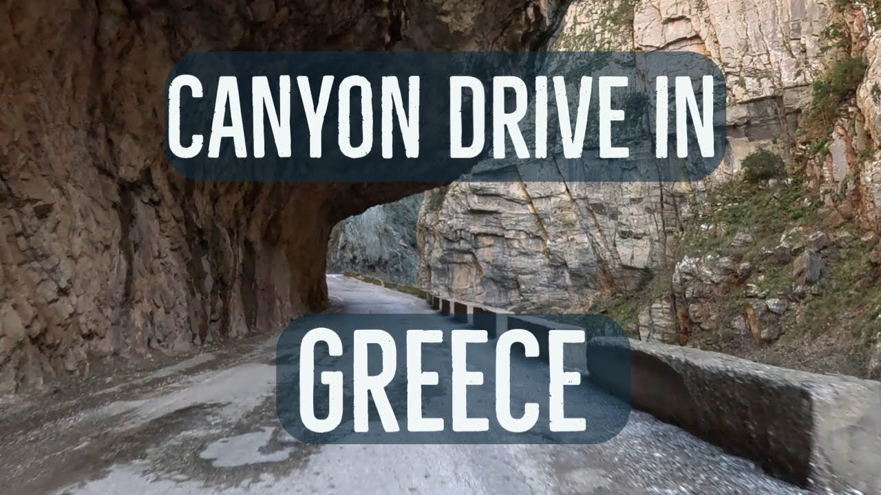 Winter Canyon Drive: Proussos to Mikro Chorio | GoPro Hero 12 Relaxation Journey