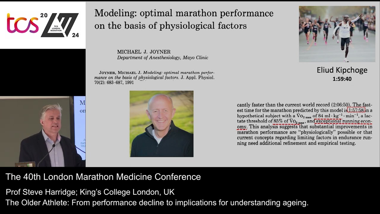 Prof Steve Harridge: Marathon running and ageing. #MM40