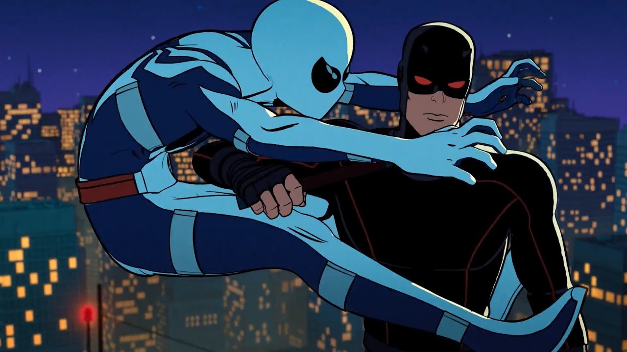 Daredevil action scenes from the cartoons Compilation(1996-2025)
