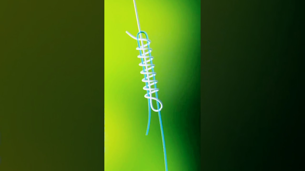 Fishing knot for leader to main line | Albright knot #shorts