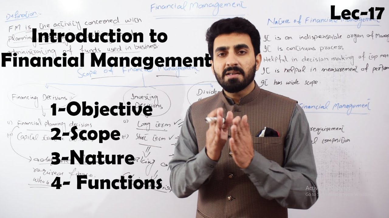 #17 Introduction to Financial Management in Urdu/Hindi |Finance| BBA,MBA