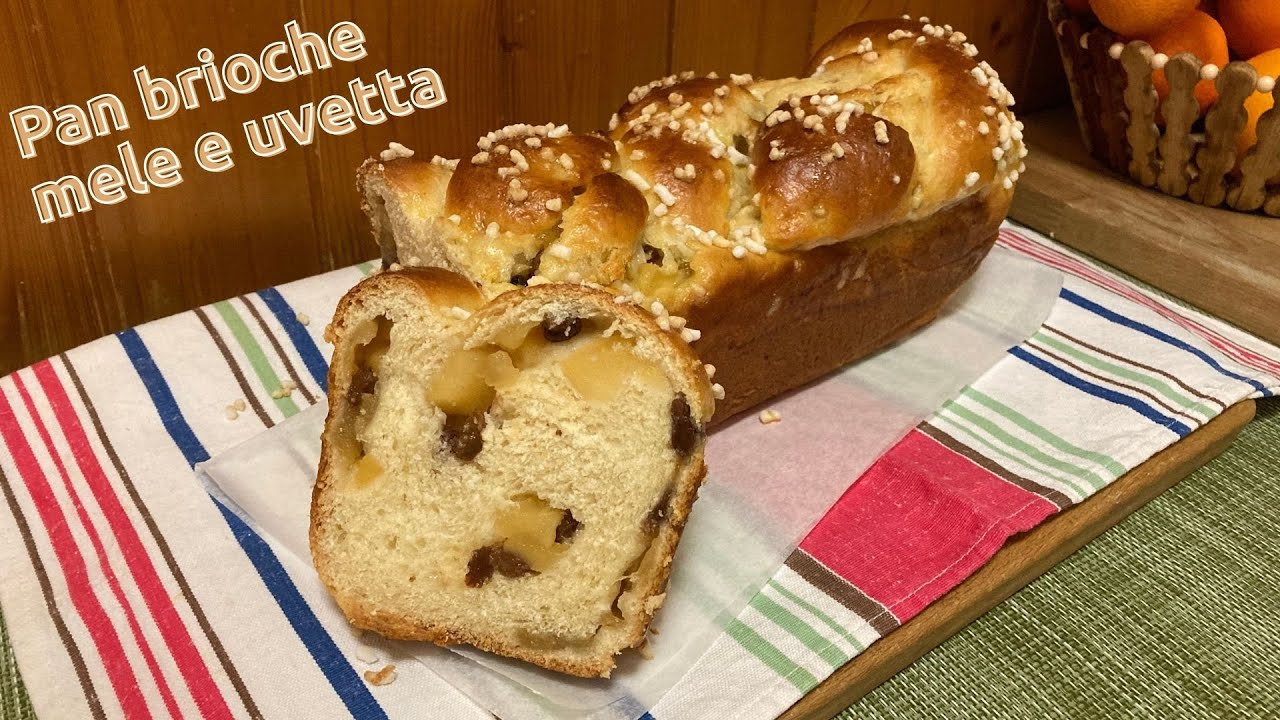Pan brioche mele e uvetta