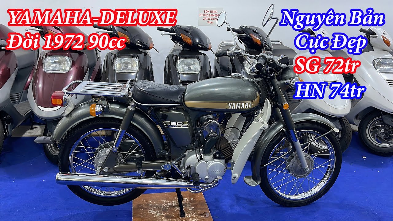 MR Thanh - YAMAHA-DELUXE-90CC Đời 1972 Nguyên Bản Cực Đẹp Zin 100% Cực Êm.XE ĐÃ BÁN