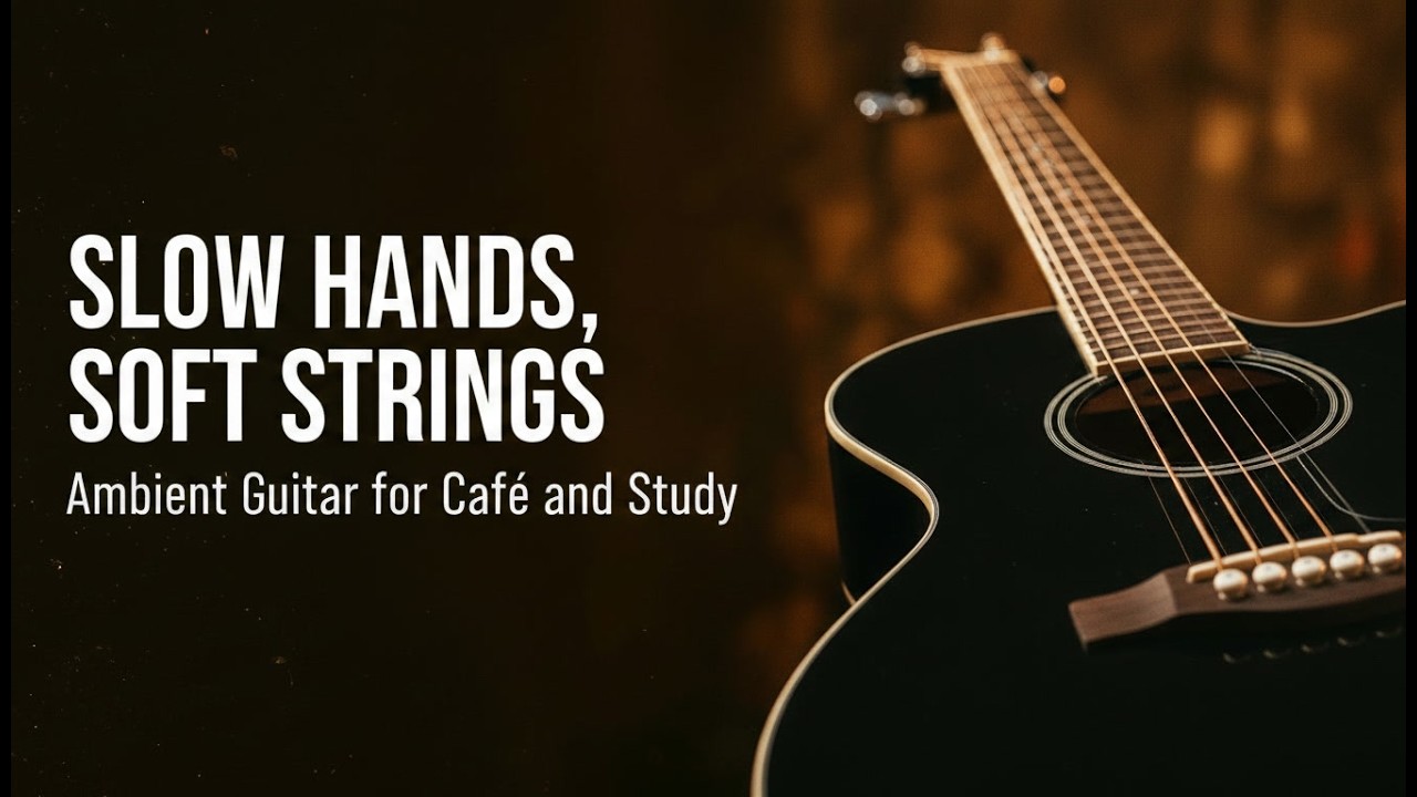 Slow Hands, Soft Strings | Relaxing Ambient Guitar for Caf&eacute; Vibes, Study & Focus