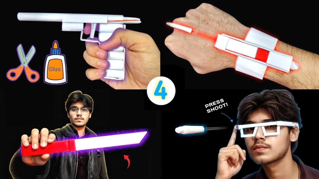4 Amazing Paper Weapons You Can Actually Make at Home! 😱🔥