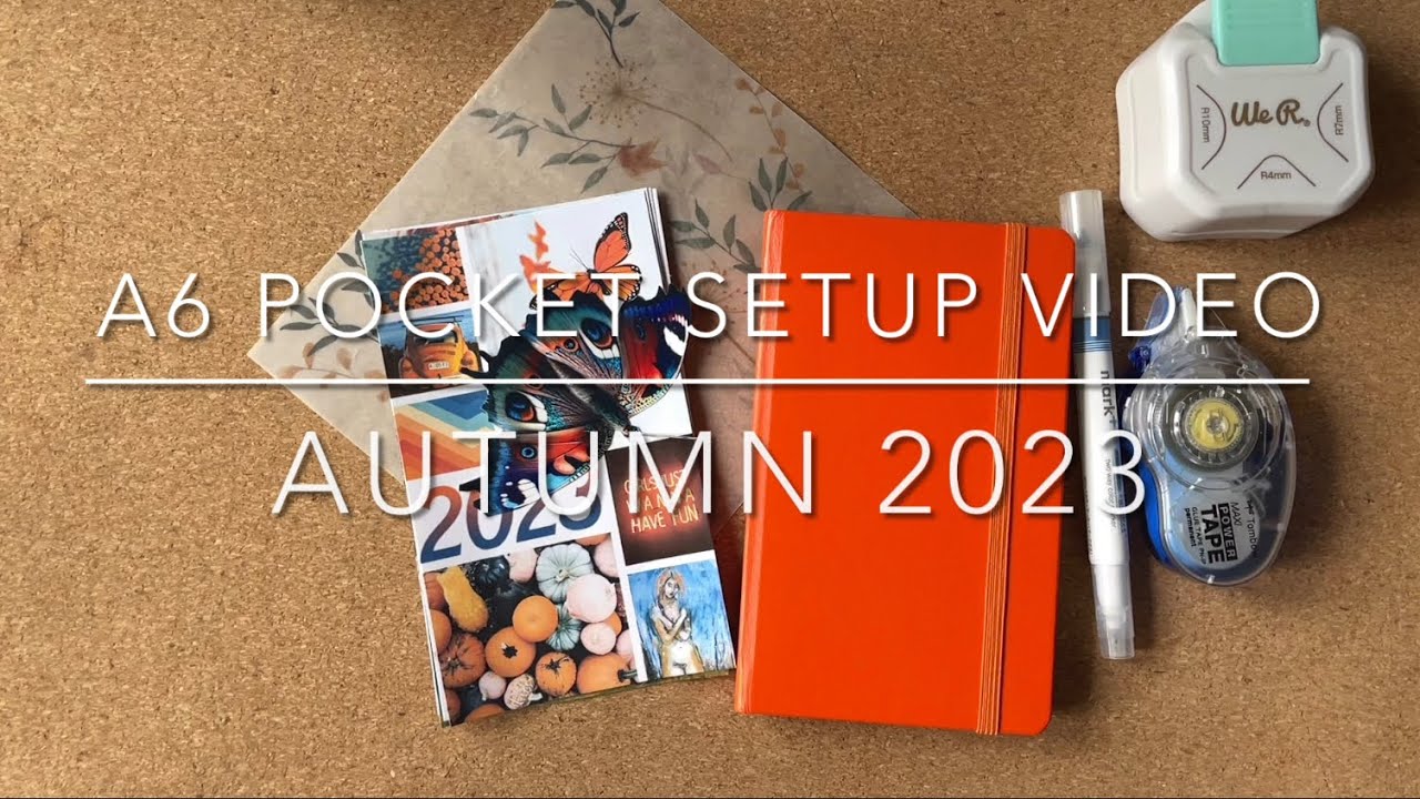 A6 pocket bujo setup for Autumn 2023