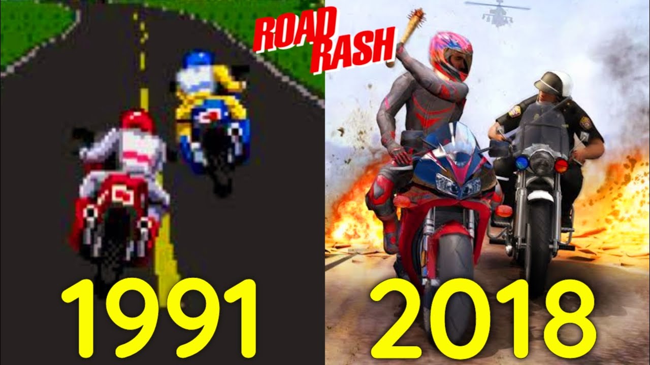 Evolution of Road Rash Games 1991-2018