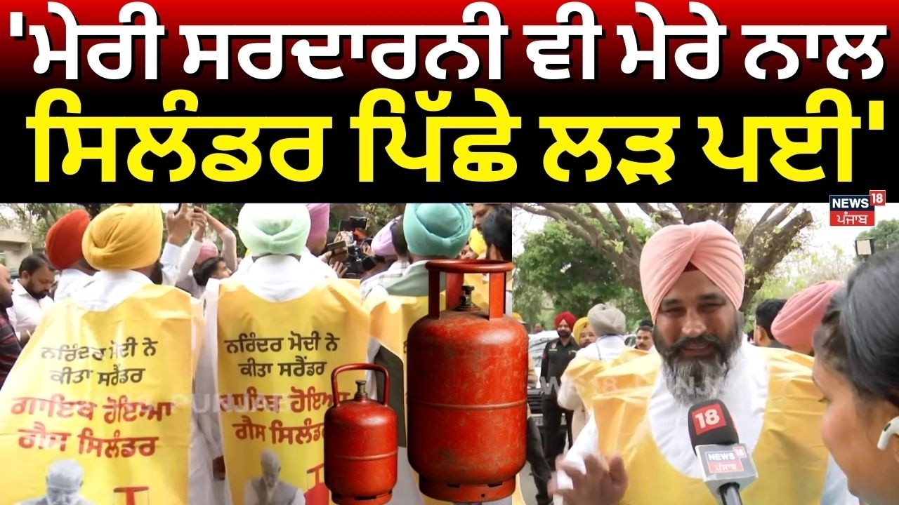 MLA Gurlal Ghanaur:'ਮੇਰੀ ਸਰਦਾਰਨੀ ਵੀ ਮੇਰੇ ਨਾਲ ਸਿਲੰਡਰ ਪਿੱਛੇ ਲੜ ਪਈ' | LPG Crisis | Budget Session| N18V