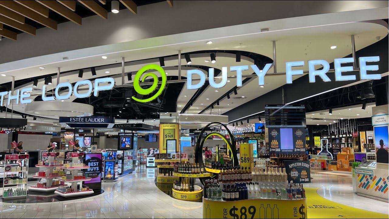 AUCKLAND INTERNATIONAL AIRPORT WALKING TOUR| DUTY FREE SHOPS DEPARTURES AIRPORT NEW ZEALAND