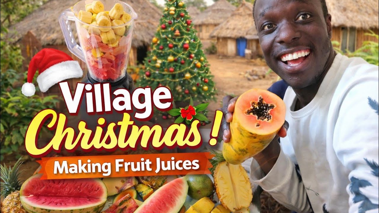 Christmas Celebrations in My Village Apartment 🍎🍊 Fresh Fruit Juices