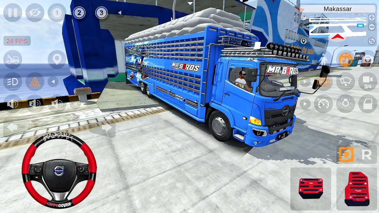 Game Mobil Truk Hino Tronton Muatan Beras Turun Dari Kapal Kirim Ke Gudang l Bus Simulator Indonesia