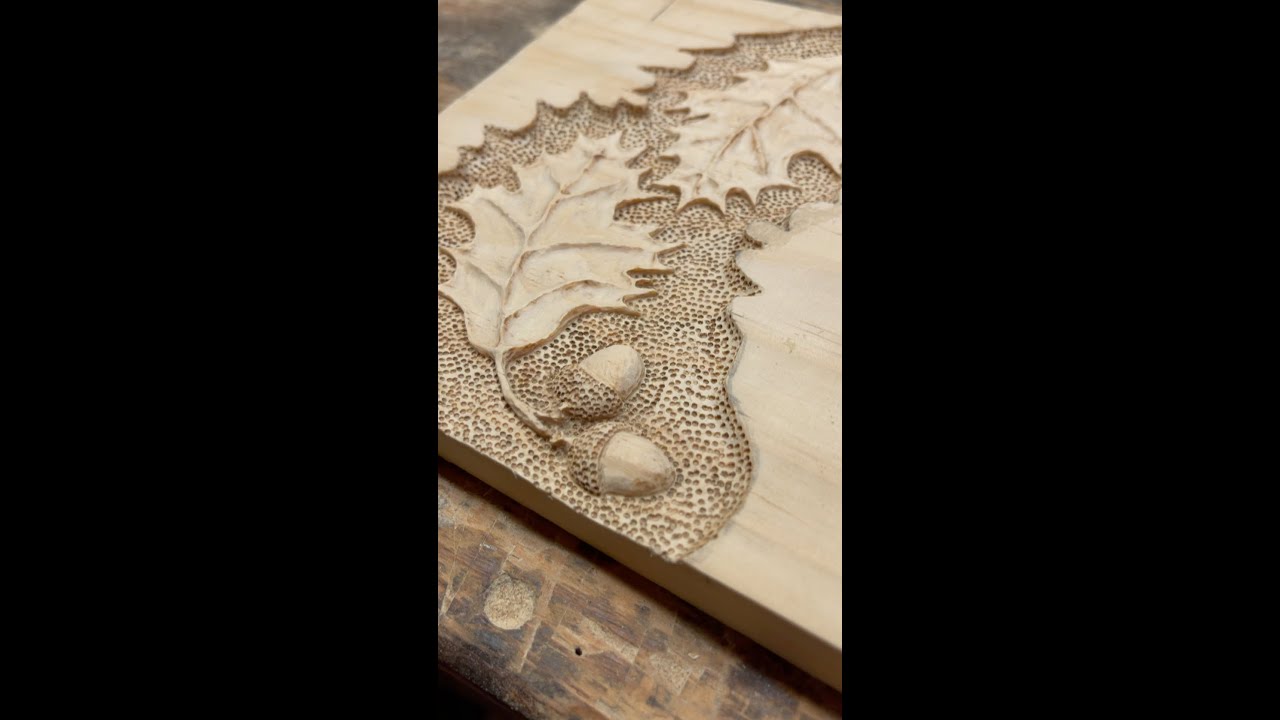 Carving oak leaves and acorns!!!