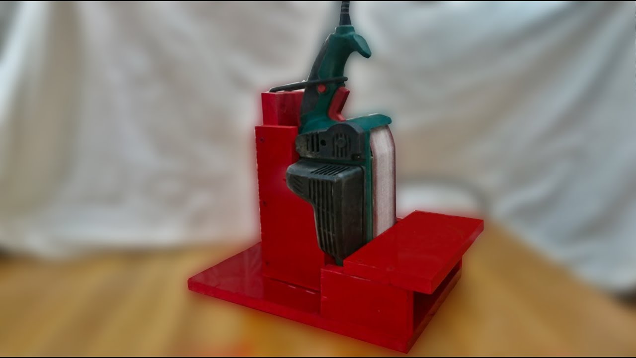 Como se hace un soporte vertical para LIJADORA DE BANDA