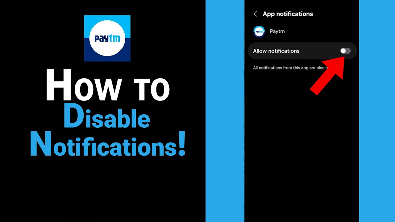 How To Disable Notifications on Paytm [NEW]