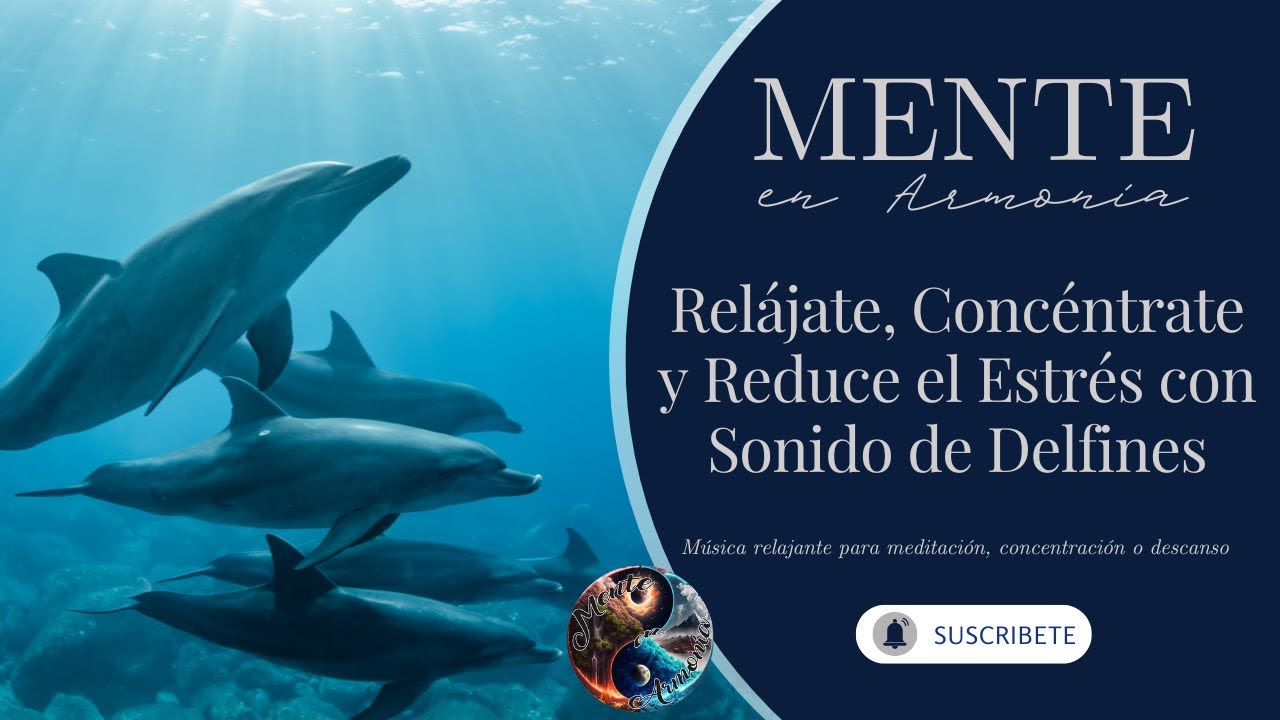 Sinfonía Submarina Relájate, Concéntrate y Reduce el Estrés con Sonido de Delfines y Frecuencias