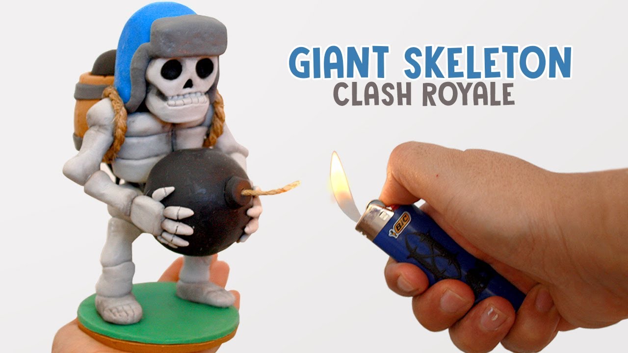 Я ДЕЛАЮ ВЗРЫВНУЮ СКУЛЬПТУРУ | Как сделать гигантского скелета из Clash Royale своими руками из глины