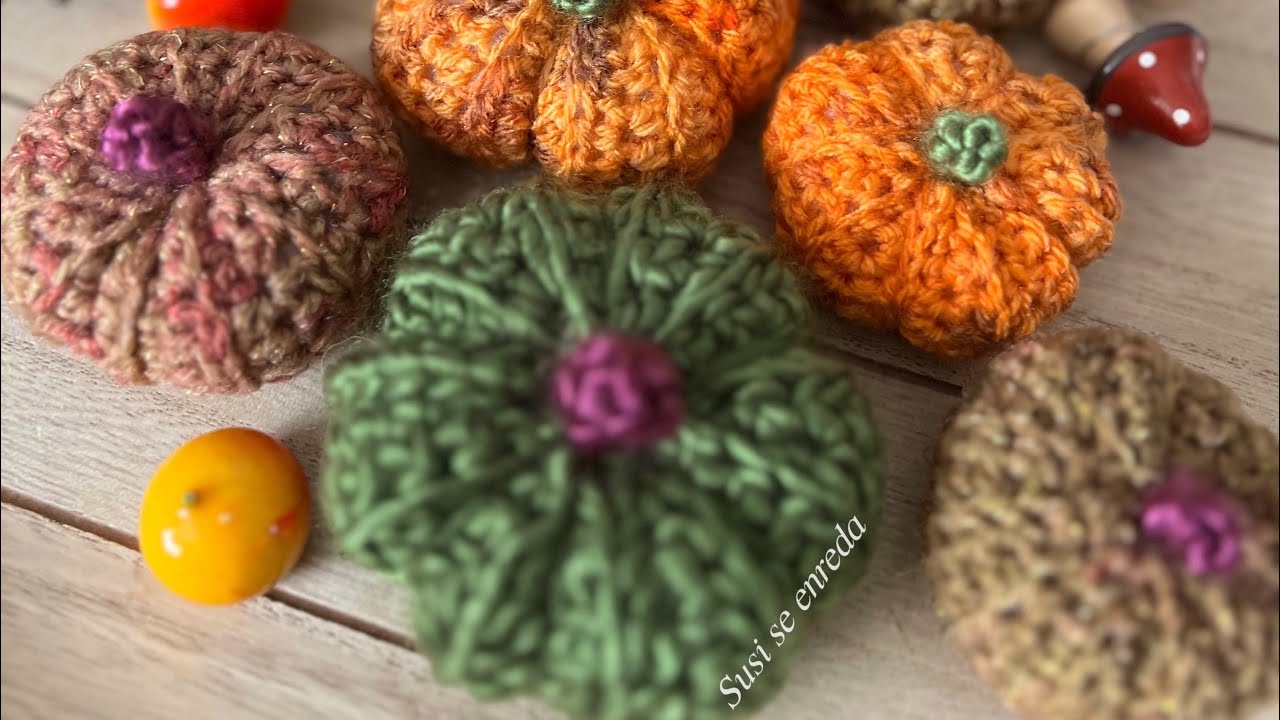 CALABAZAS DE GANCHILLO FÁCILES Y BONITAS