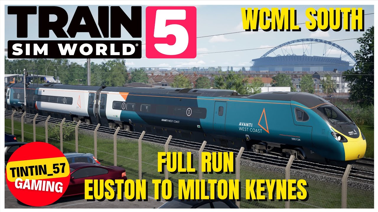 CLASS 390 FULL RUN EUSTON TO MILTON KEYNES | TRAIN SIM WORLD 5