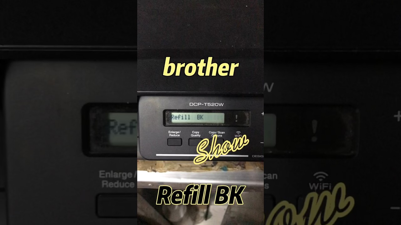 Fix Brother printer error Refill bk canot print