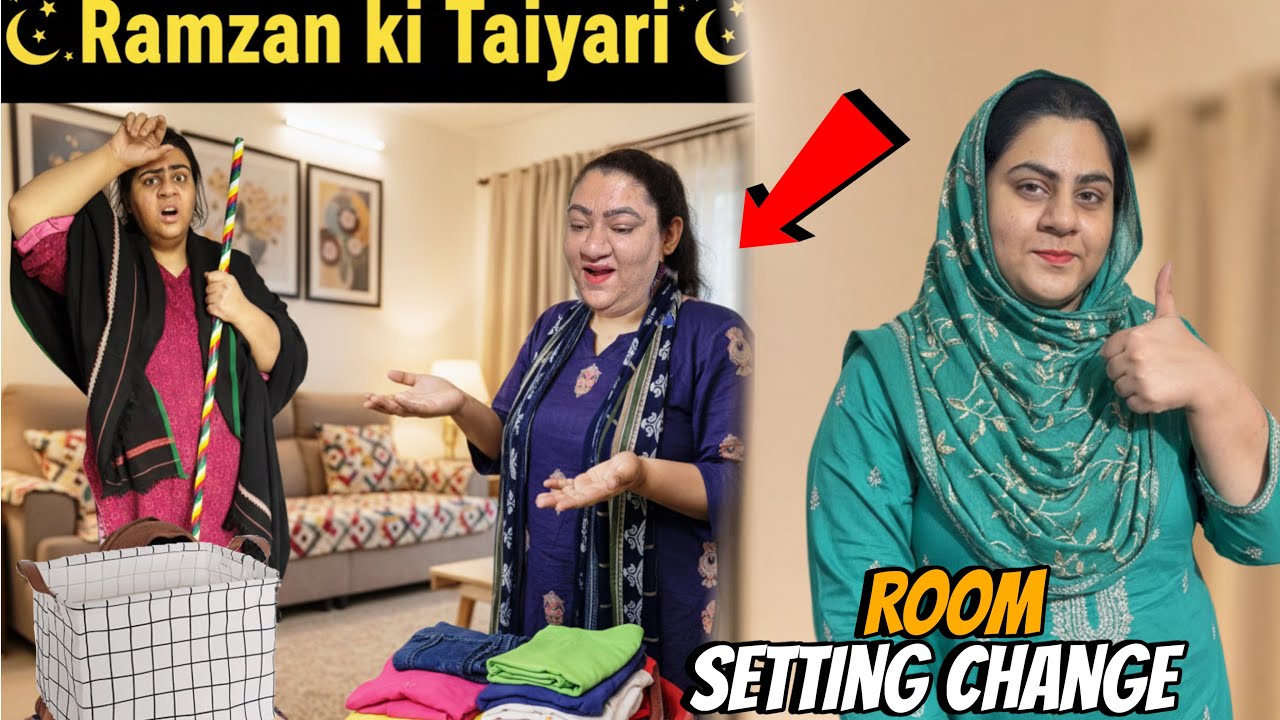 Ramzan Ki Taiyarian | Sofa Setting Change | Kapre Dhoye | Farige Saf Ki | Bahbi ka New Baby boy Agya