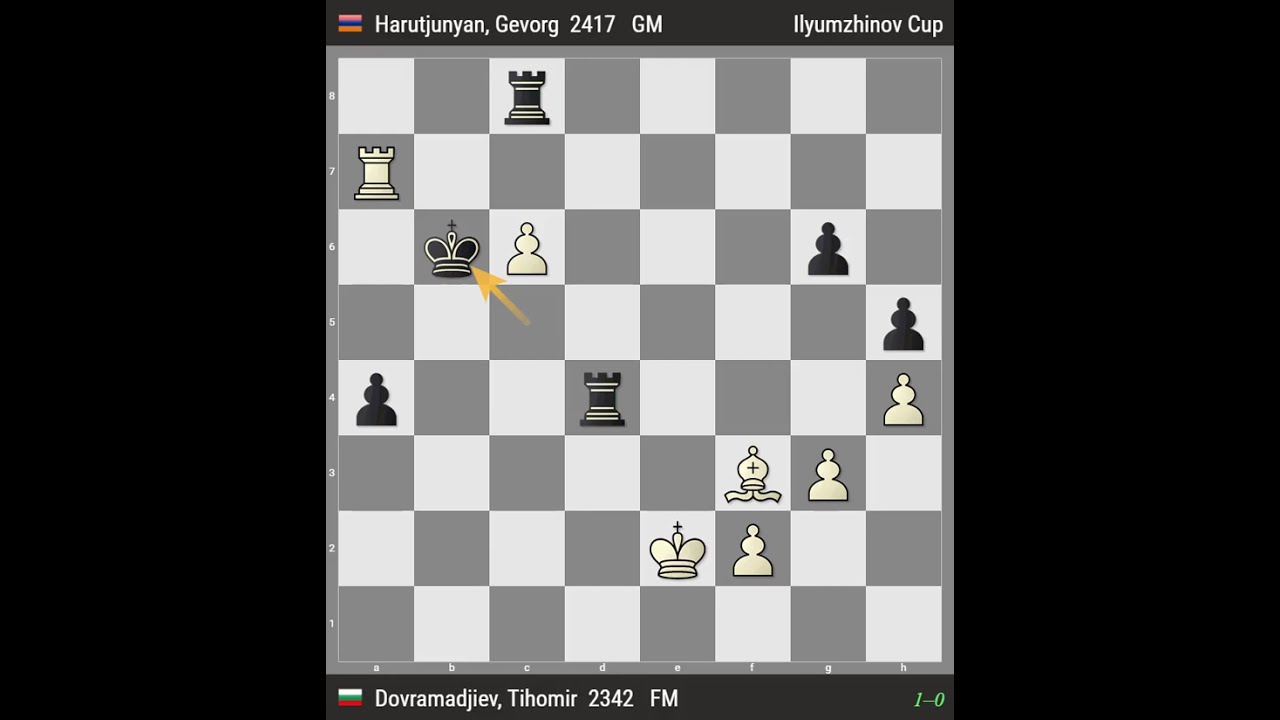 FM Tihomir Dovramadjiev (BUL) 1:0 GM Gevorg Harutjunyan (ARM)