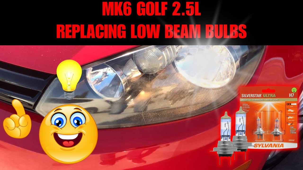 2010-2014 VW Golf: How to replace H7 low beam bulbs!