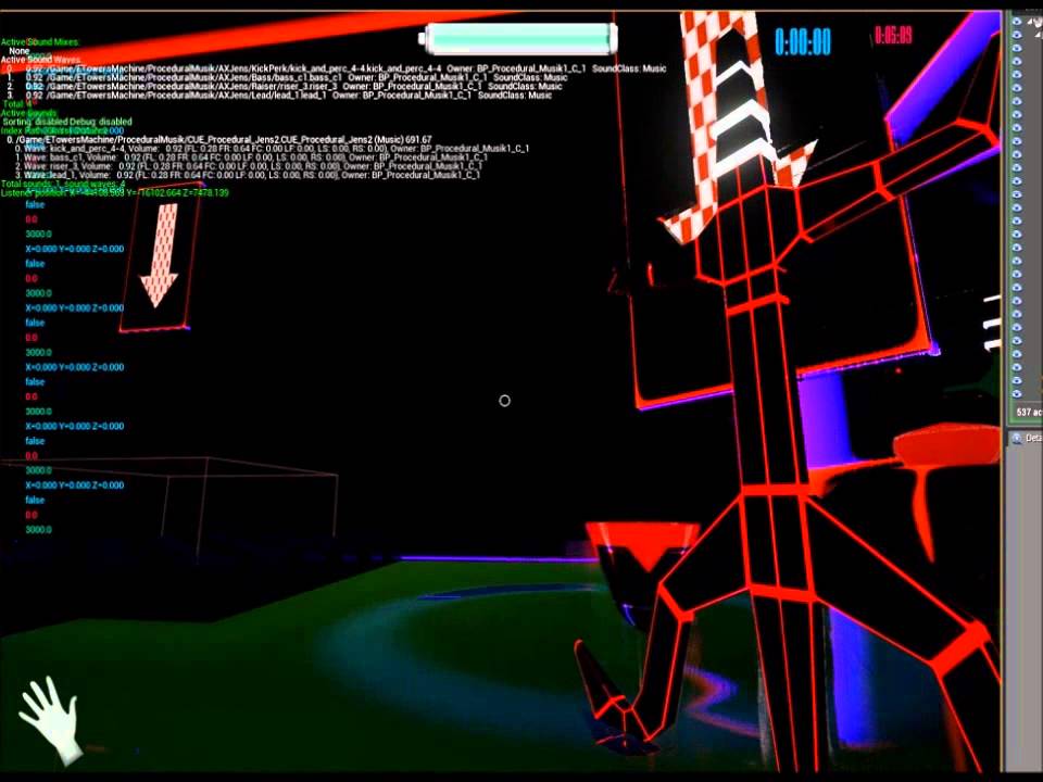 Beams Procedural Music Update UE4 indie game dev