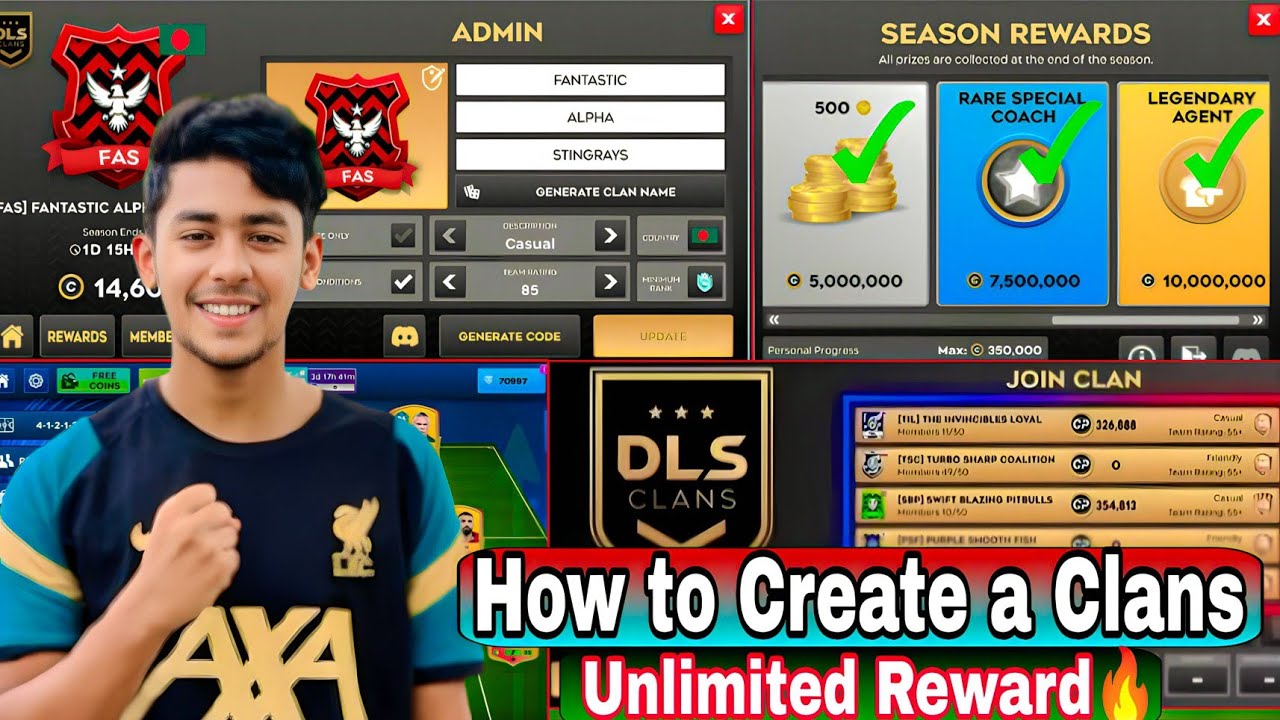 DLS 2026 Clans Option 🔥 Claim খুলেই আনলিমিটেড Coin 💰 Diamond 💎 DP | Pro Tips