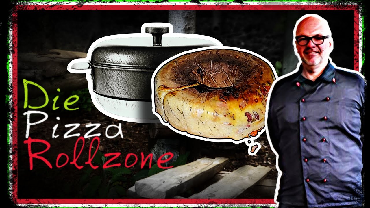 Bushcraft Pizza im Rocktrail camping Backofen