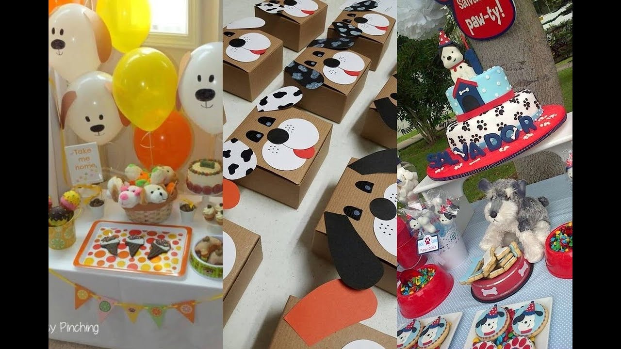 😍 CACHORRITOS 🎁 + ideas para 💡 DECORAR UNA FIESTA CON CACHORROS