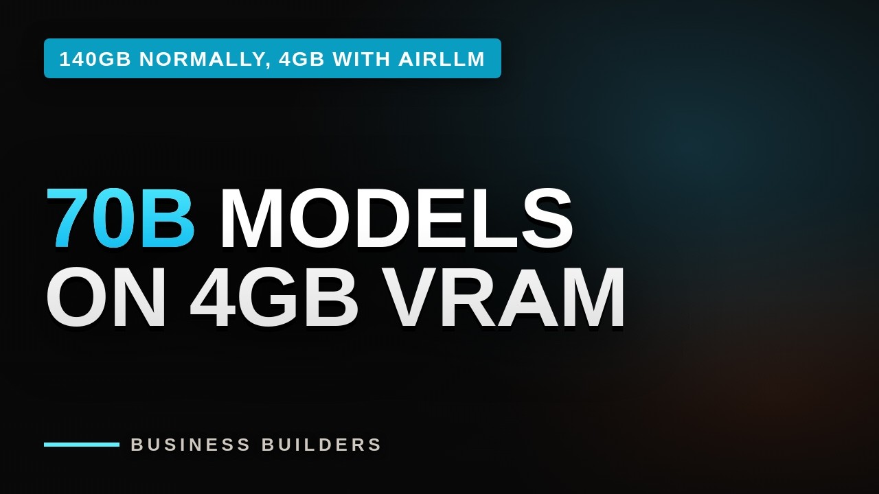 AirLLM: 70B Models on a 4GB GPU