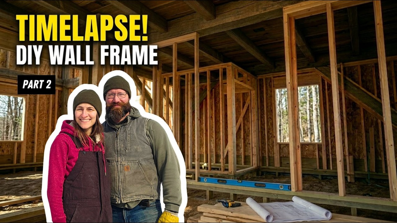 DIY Timber Frame Home Build | Rough Frame Timelapse