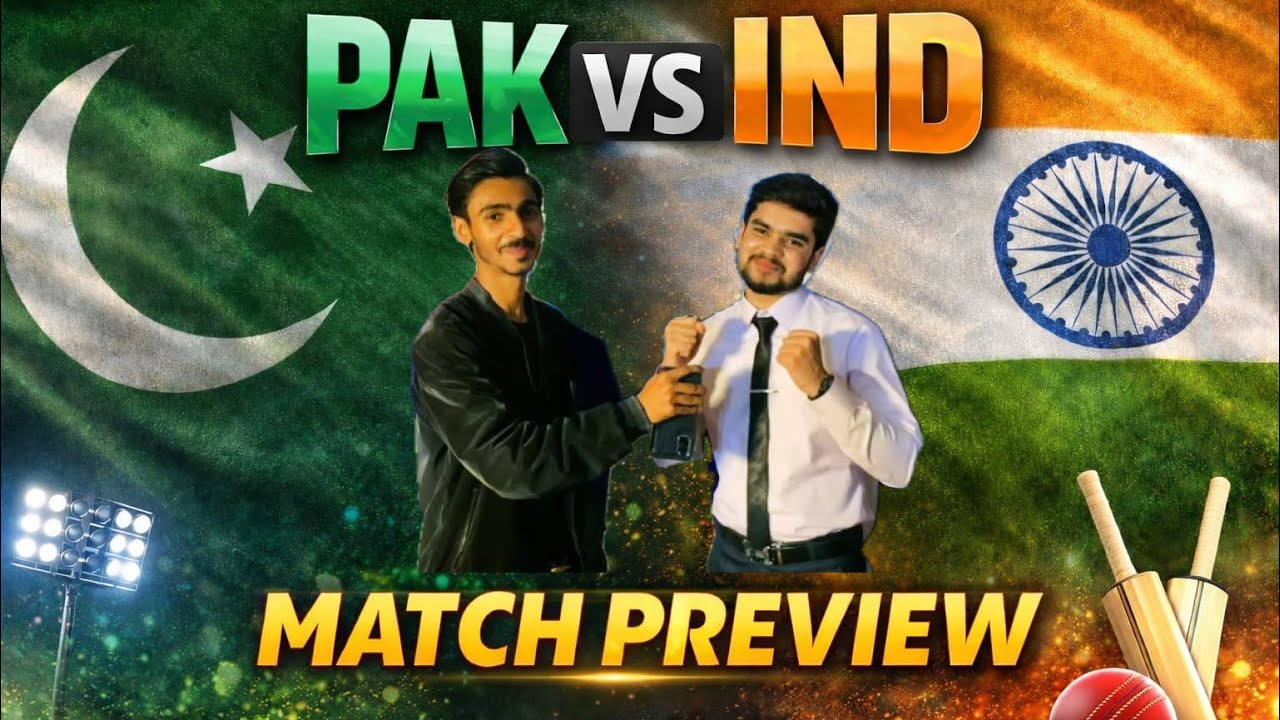 Best match preview about Pakistan 🇵🇰 and India🇮🇳match today night good👍and peaceful interview viral