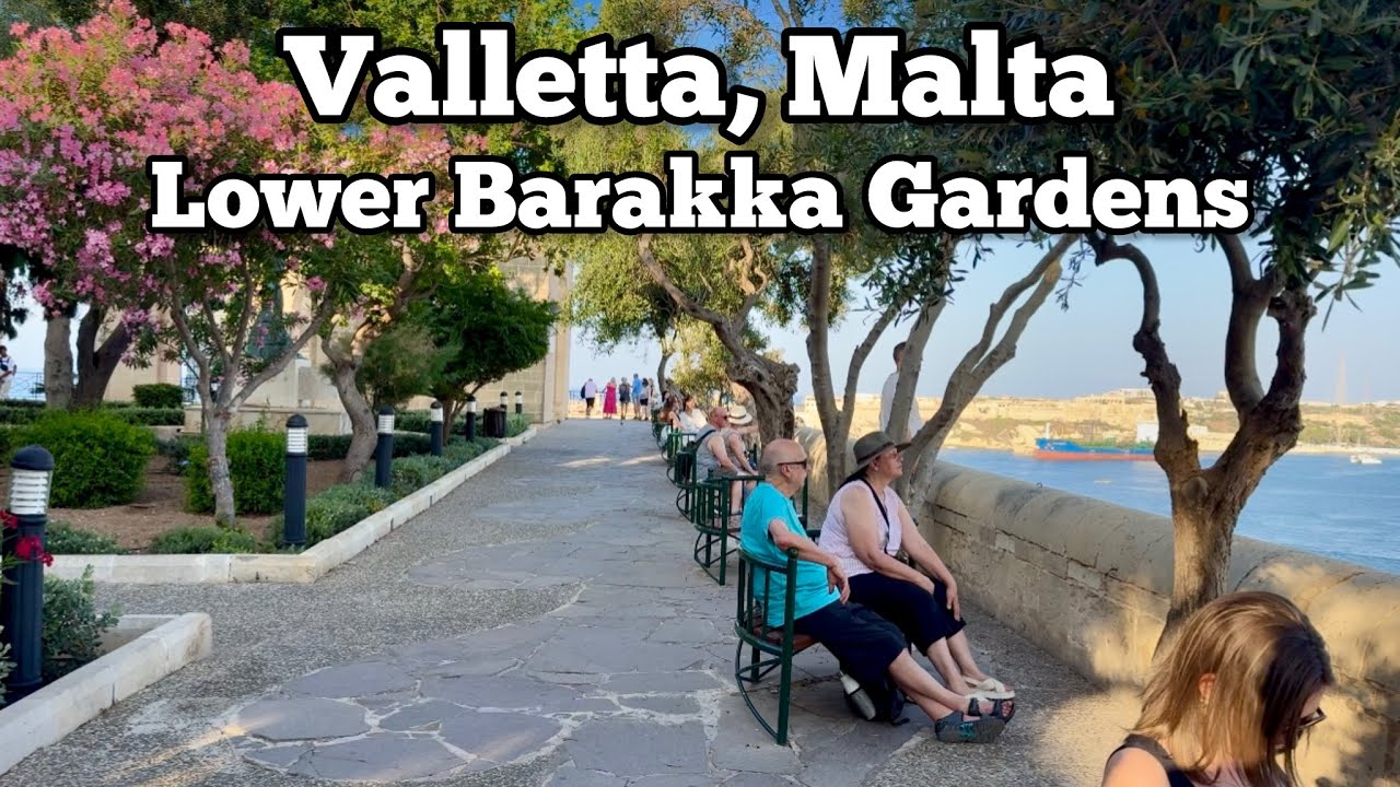 Лучший вид на сад на Мальте 🇲🇹 | Нижние сады Баракка, Валлетта